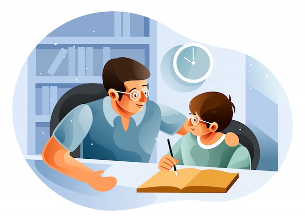 Students learning together